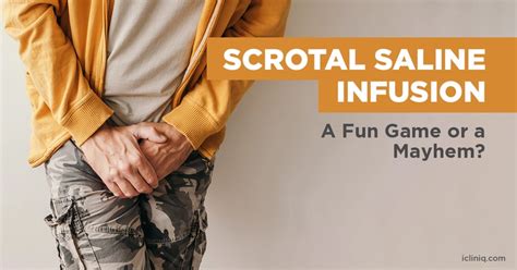 salineballs|Scrotal inflation .